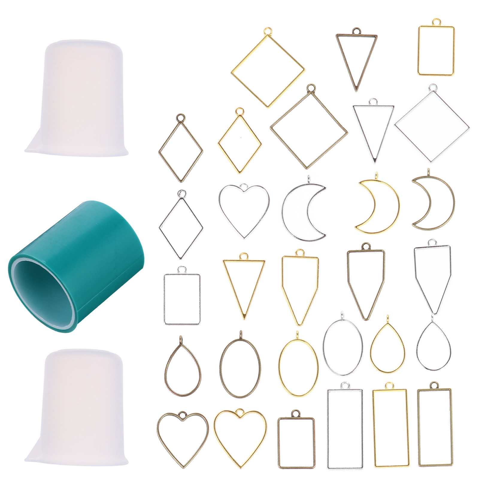 Resin Art Craft - Kit de manualidades para hacer llaveros,