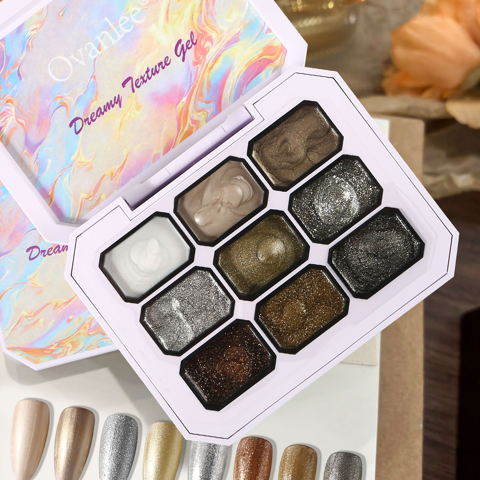Resin Art Glue - Paleta de esmaltes de uñas en