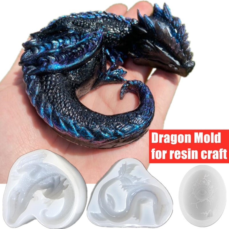 Resin Art Products - 3 estilos espejo sueño dragón dinosaurio