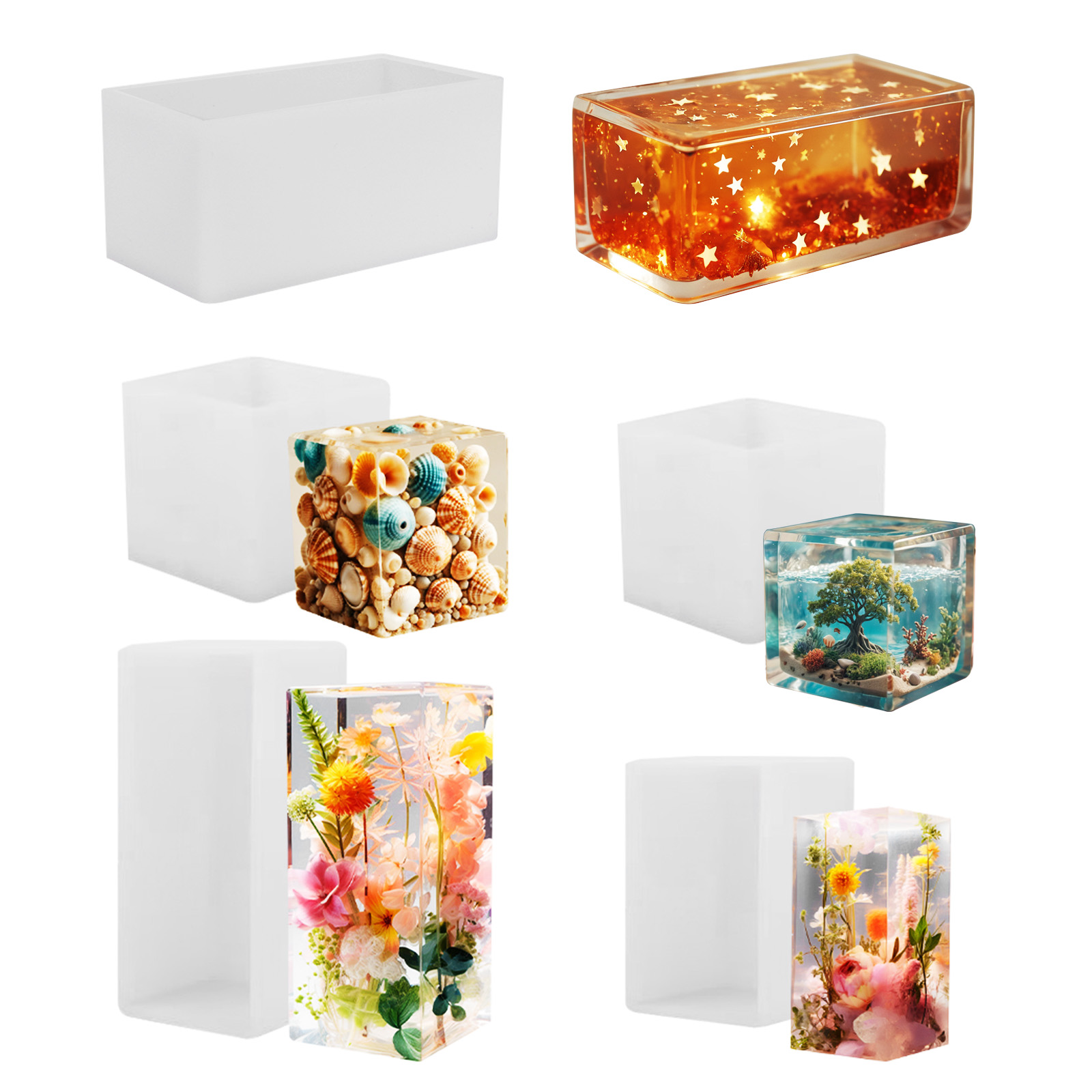 Resin Art Glue - Molde de silicona para resina epoxi,