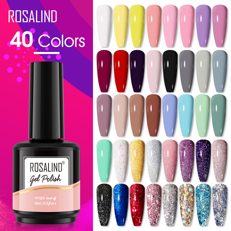 Resin Art All - ROSALIND Esmalte de uñas con purpurina