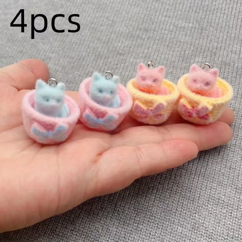 4 colgantes de gato de resina  - Resin Art Jewellery Kit reseña y precio