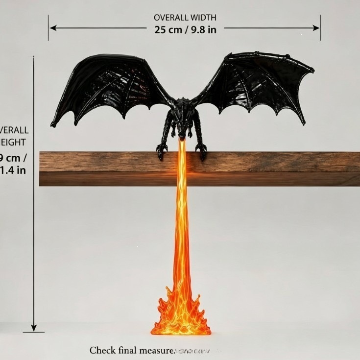 Lámpara de Dragón que Escupe F - Resin Art Lamp reseña y precio