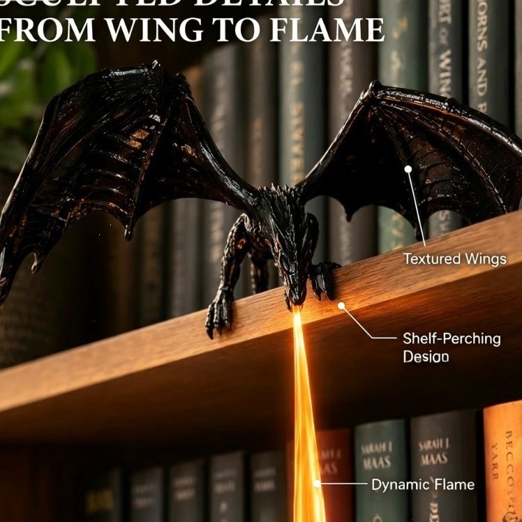 Lámpara de Dragón que Escupe F - Resin Art Lamp reseña y precio