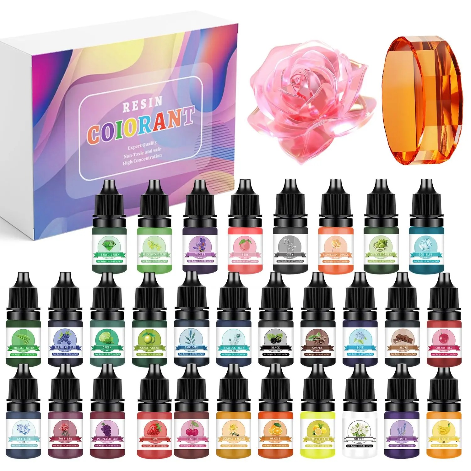 Kits de pigmentos de resina ep - Resin Art Liquid reseña y precio