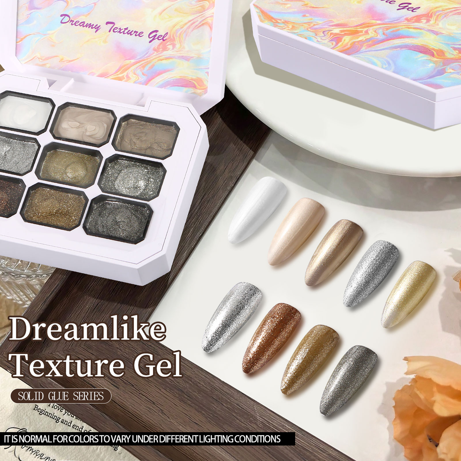 Paleta de esmaltes de uñas en  - Resin Art Glue reseña y precio