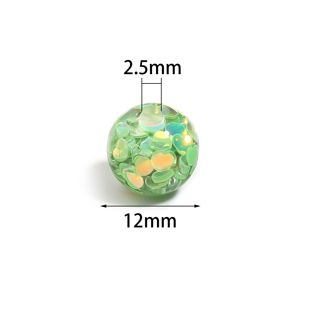 10 piezas de cuentas redondas  - Resin Art Products reseña y precio