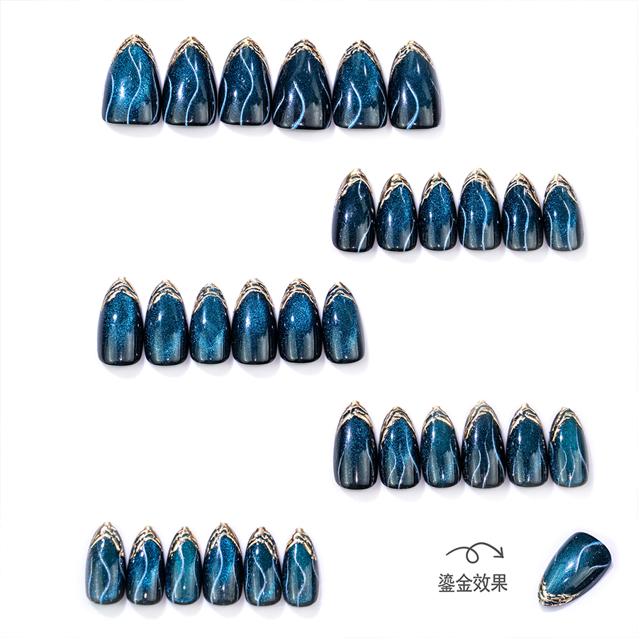 Set de 30 uñas postizas de col - Resin Art Glue reseña y precio