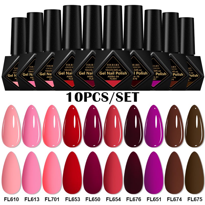 Set de 10 Esmaltes de Uñas en  - Resin Art All reseña y precio