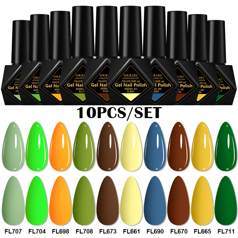 Set de 10 Esmaltes de Uñas en  - Resin Art All reseña y precio