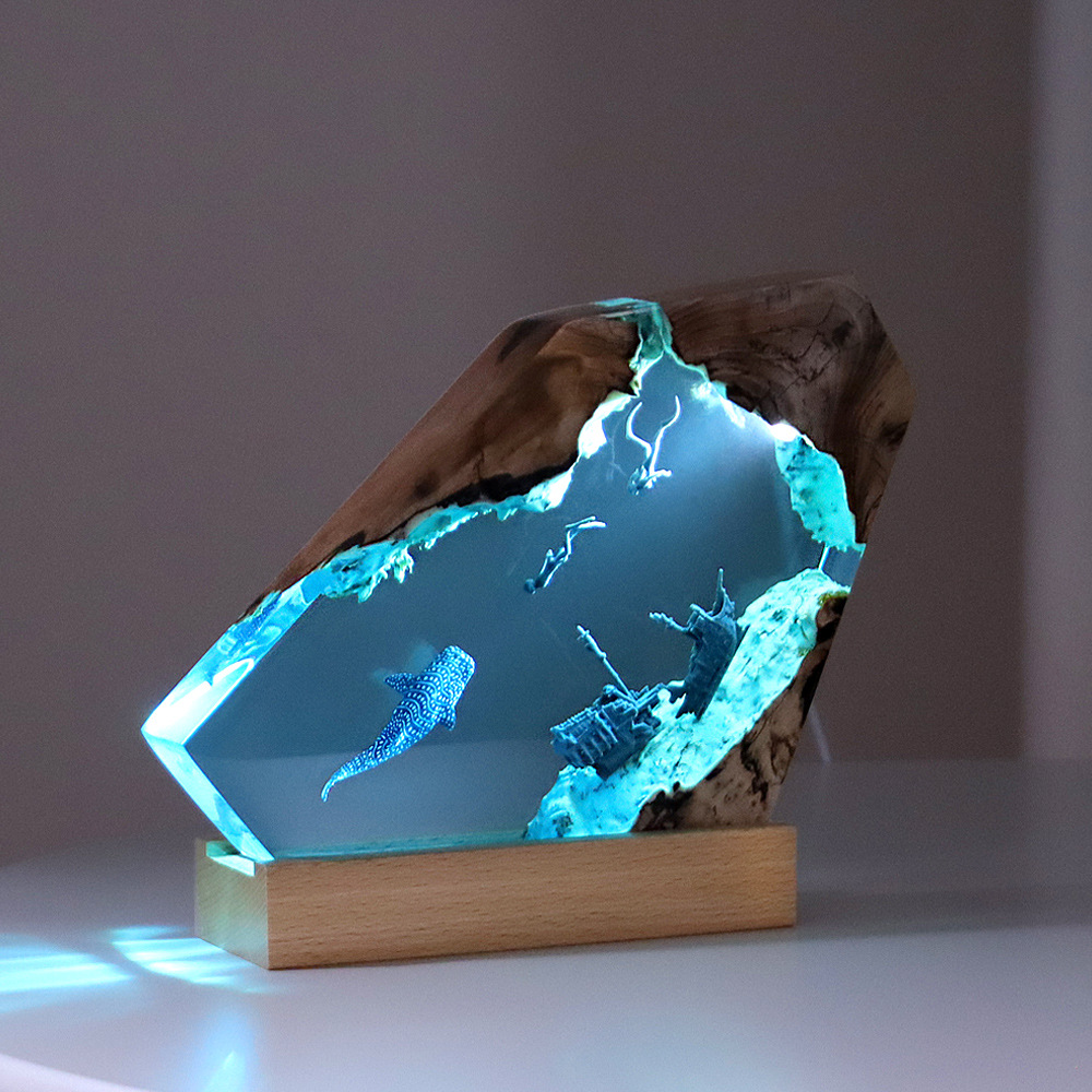 Nueva y creativa decoración de - Resin Art Lamp reseña y precio