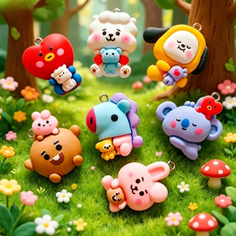 7 piezas de dijes de resina BT - Resin Art Products reseña y precio