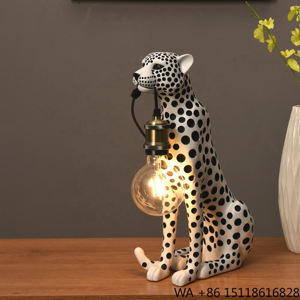 Escultura de Resina de Leopard - Resin Art Lamp reseña y precio