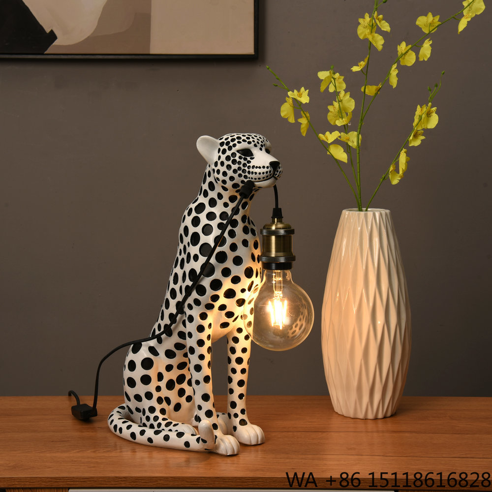 Escultura de Resina de Leopard - Resin Art Lamp reseña y precio