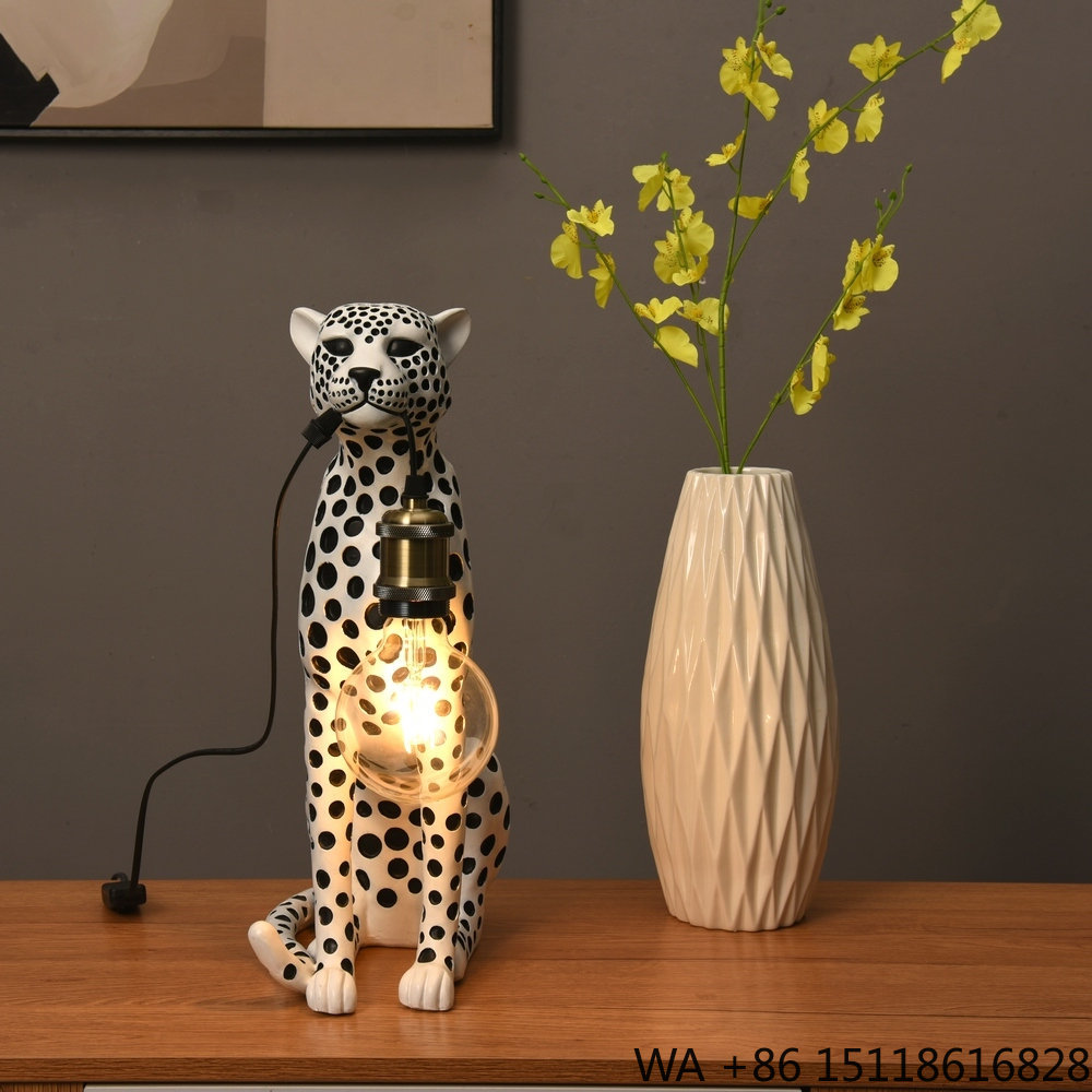 Escultura de Resina de Leopard - Resin Art Lamp reseña y precio