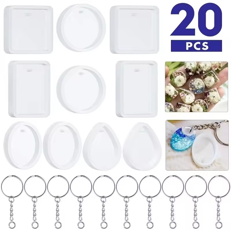 Kit de 20 piezas para crear ll - Resin Art A Keychain reseña y precio